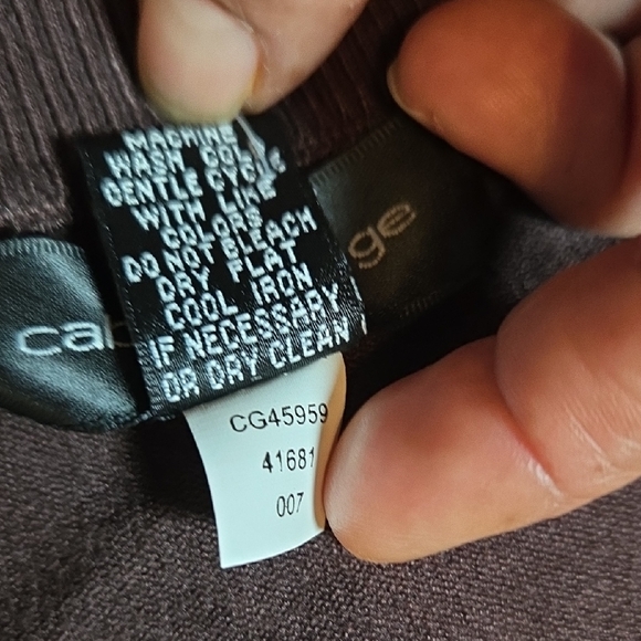 Cable & Gauge Women Chocolate Cardigan Sweater - Picture 4 of 4